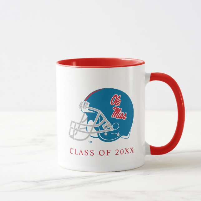 Ole Miss Football Helmet | Light Blue Tasse (Rechts)