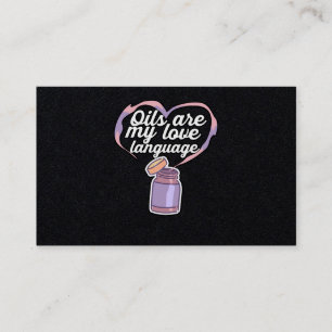 Öle sind meine Liebe Essential Oils Geschenk Visitenkarte