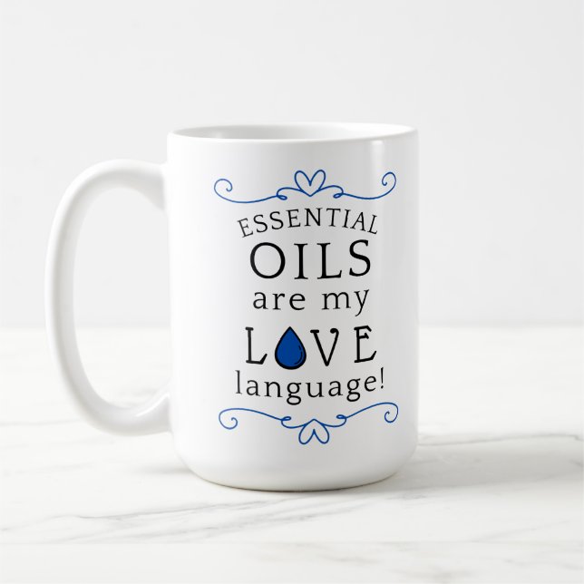 Öle sind meine Liebessprache Tasse Navy/Blau (Links)