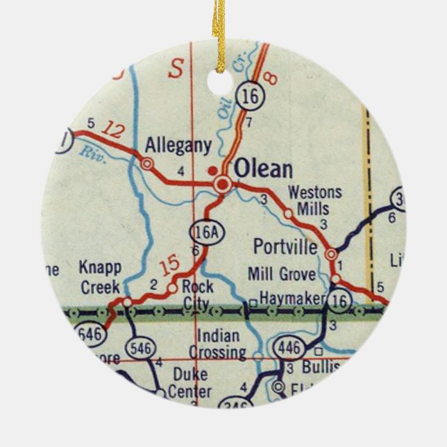 Olean NY Keramik Ornament (Hinten)