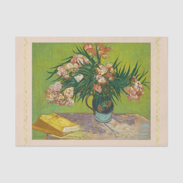 Oleanders, Vincent van Gogh, Decoupage Seidenpapier (Vorderseite)