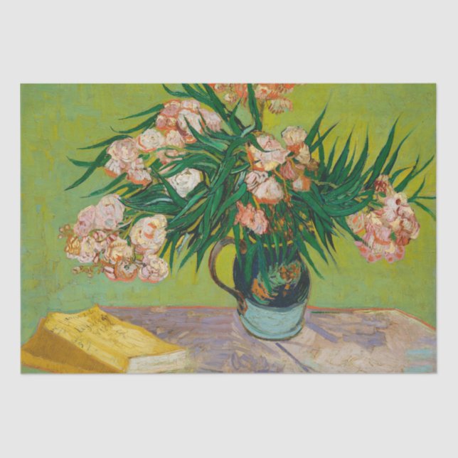 Oleanders von Vincent Van Gogh Decoupage Seidenpapier (Vorderseite)