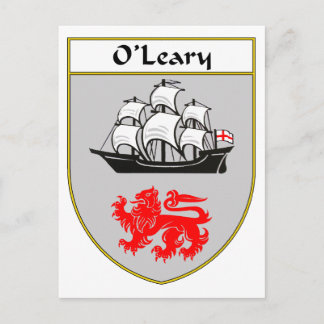 O'Leary Coat of Arms/Familienwappen Postkarte