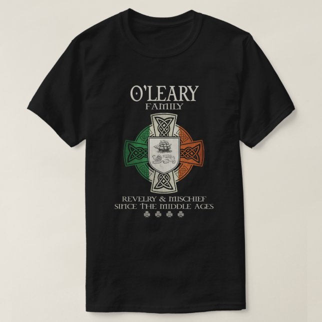 O'Leary Family Ireland O'Leary Nachname T-Shirt (Design vorne)