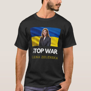 Olena Zelenska Zelenskyy Zelensky Ukraine Flag Pri T-Shirt