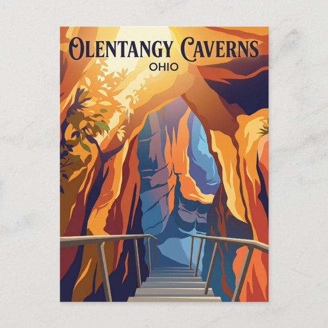Olentangy Caverns USA Postkarte (Vorderseite)