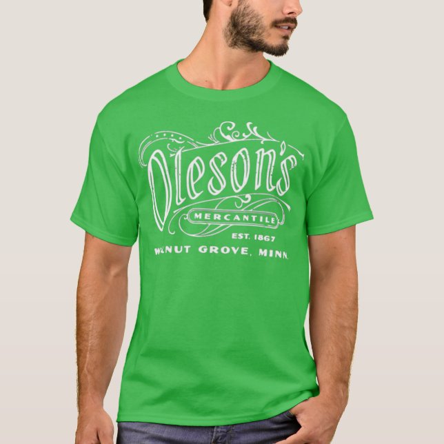 Oleson's Mercantile - Kleines Haus auf der Prärie T-Shirt (Vorderseite)