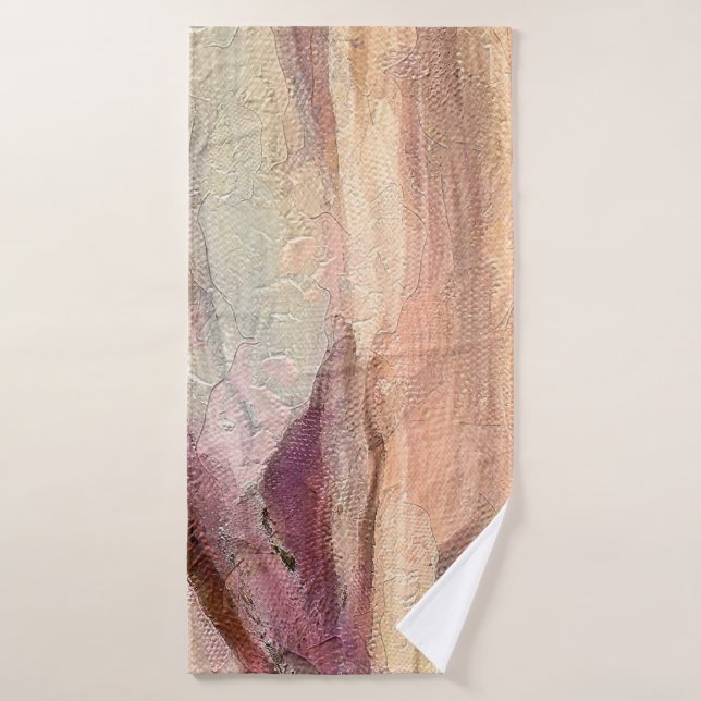 Ölfarbe abstrakt nah. Kunsttextur Badehandtuch (Badehandtuch)