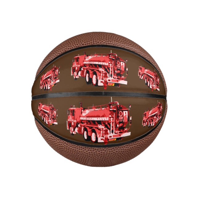 Ölfarbe des Roten Motors, Mini Basketball (Vorderseite)