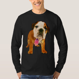 Ölfarbe Filter Niedlich Bull Doppy Welpe T-Shirt