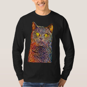 Ölfarbe Filterkatze T-Shirt