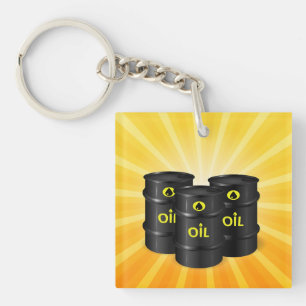 Ölfässer Schlüsselanhänger