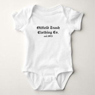 Ölfeld-Abfall-Kleidung Co., est.1973 Baby Strampler