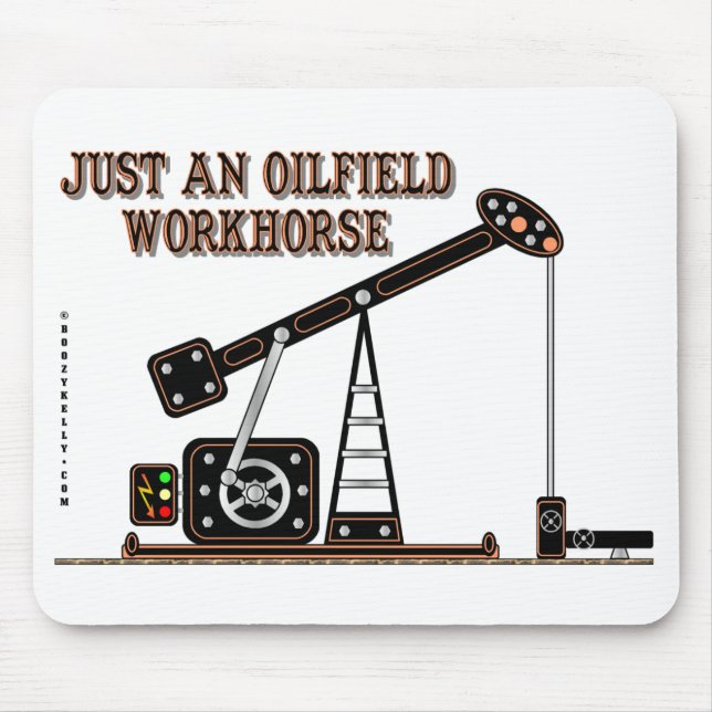 Ölfeld-Arbeitspferd, Strahln-Pumpe, Öl-Jack, Mousepad (Vorne)