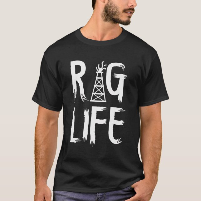 Ölfeld-Ehefrau Rosshackenöl-Drilling-Crew aus T-Shirt (Vorderseite)
