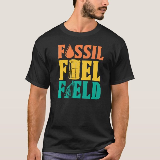 Ölfeld Fossile Brennstoffe Fracker Fracking Öl Dri T-Shirt (Vorderseite)