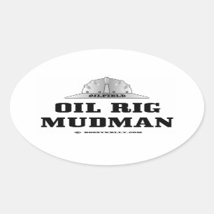 Ölfeld,Ölbohrturm,Bohrgestänge,Ölpflaster,Gas Ovaler Aufkleber