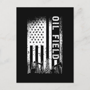 Ölfeld-Ölfeldrand-Erdgas Feiertagspostkarte