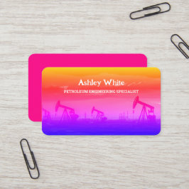 Ölfeld Petroleum Custom QR Visitenkarte