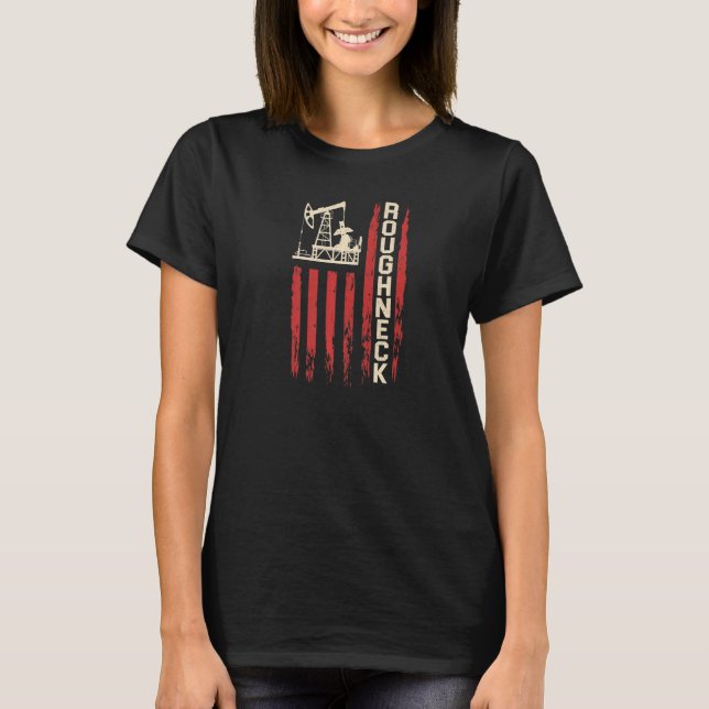 Ölfeld-Pipeliner-Rippe Leben Rumpf-Ölring T-Shirt (Vorderseite)