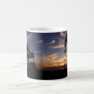 ÖLFELD-SONNENUNTERGANG TASSE