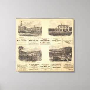 Ölfelder, Wohnsitz Leinwanddruck