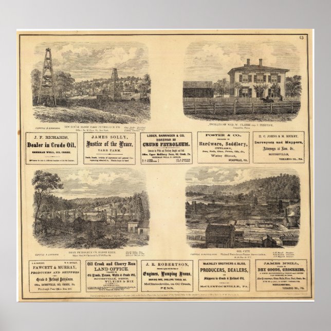 Ölfelder, Wohnsitz Poster (Vorne)