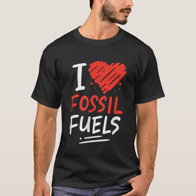 Ölfelderfahrer Schnellwagen über die Liebe fossile T-Shirt (Vorderseite)