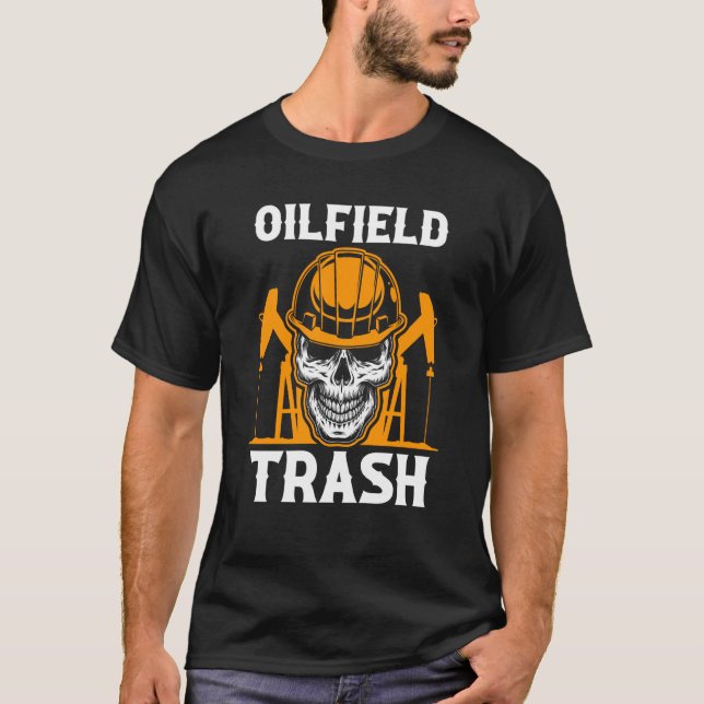 Ölfield-Arbeiter Ölbohrbetrieb Ölbohrinsel T-Shirt (Vorderseite)