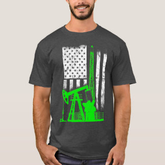 Ölfield Flag America St Patricks Day Rig T-Shirt
