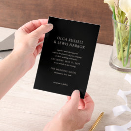 Olga Black Modern Wedding