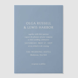 Olga Dusty Blue Modern Wedding