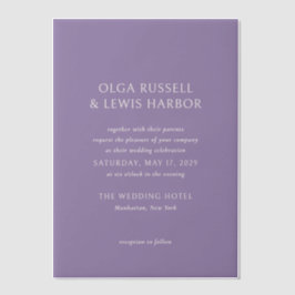 Olga Lila Moderne Hochzeit