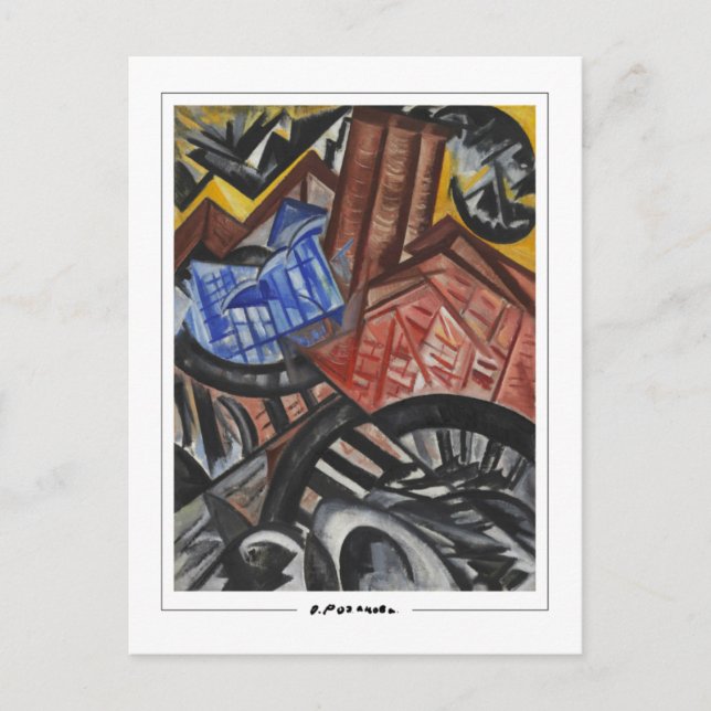 Olga Rozanova #97 - Fine Art Postcard Postkarte (Vorderseite)