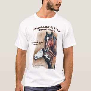 Olga und PJ-Mustang ein Tagesherausforderungs-T - T-Shirt