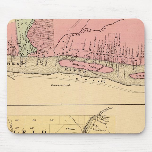 Ölgebiet Warren Co Mousepad (Vorne)