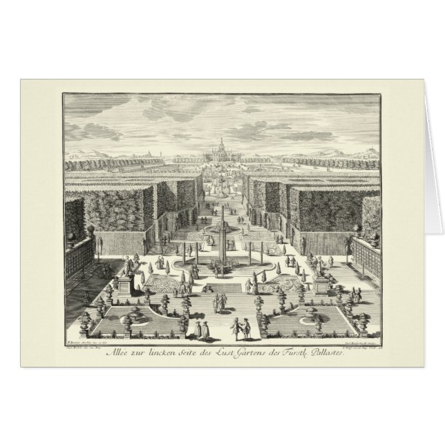 Ölgemälde am Garten von Versailles (Vorderseite (Horizontal))