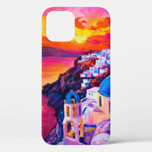 Ölgemälde auf Leinwand. Sonnenuntergang über der I Case-Mate iPhone Hülle