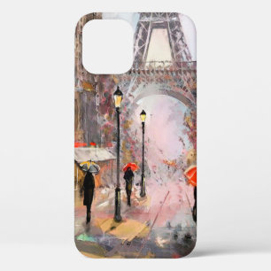 Ölgemälde auf Leinwand, Straßenansicht von Paris. Case-Mate iPhone Hülle