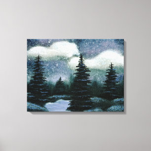 Ölgemälde aus Blauwald, Landschaft Hübscher Abende Leinwanddruck