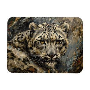 Ölgemälde aus Snow Leopard Magnet