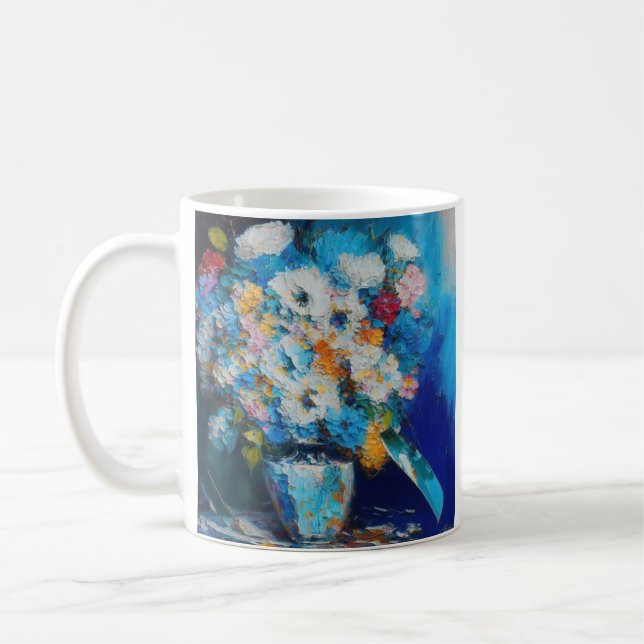 Ölgemälde Blume in einer Vase Kaffeetasse (Links)
