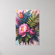 Ölgemälde Blumen & Blätter