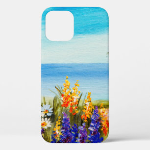Ölgemälde Blumen in der Nähe des Meeres, Kamillenf Case-Mate iPhone Hülle