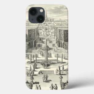 Ölgemälde der Brunnen am Garten von Versailles iPhone 13 Hülle