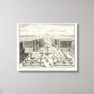 Ölgemälde der Brunnen am Garten von Versailles Leinwanddruck