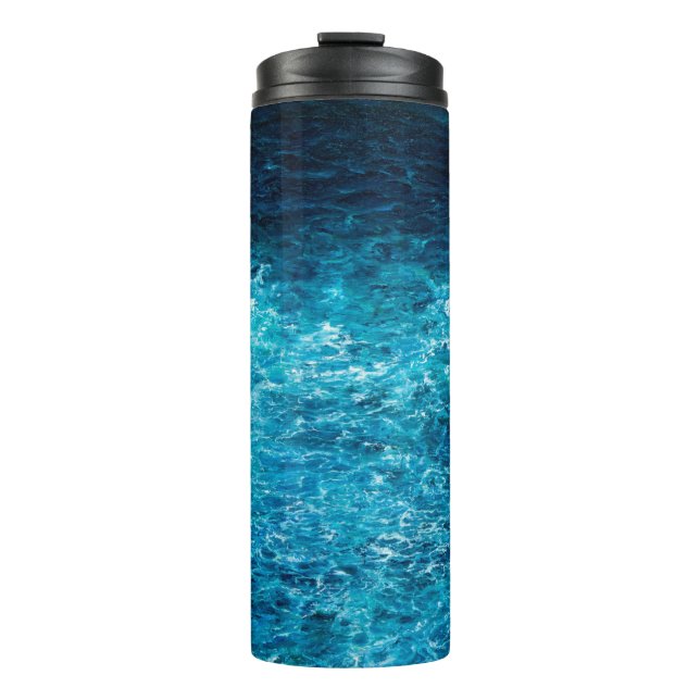  Ölgemälde, die Wellen im Ozean oder auf dem Meer  Thermosbecher (Vorderseite)