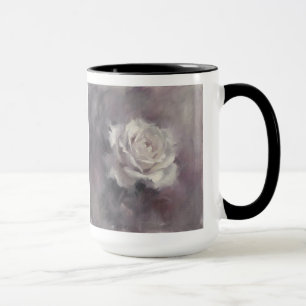 "Ölgemälde einer einzelnen Rose" Tasse