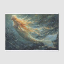 Ölgemälde eines Meerjungfettpapiers Seidenpapier