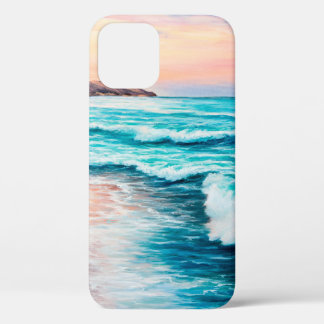 Ölgemälde eines schönen lila Sonnenuntergangs über Case-Mate iPhone Hülle